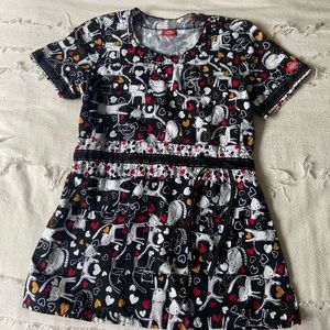 Dickie’s Cats Scrub Top (S)